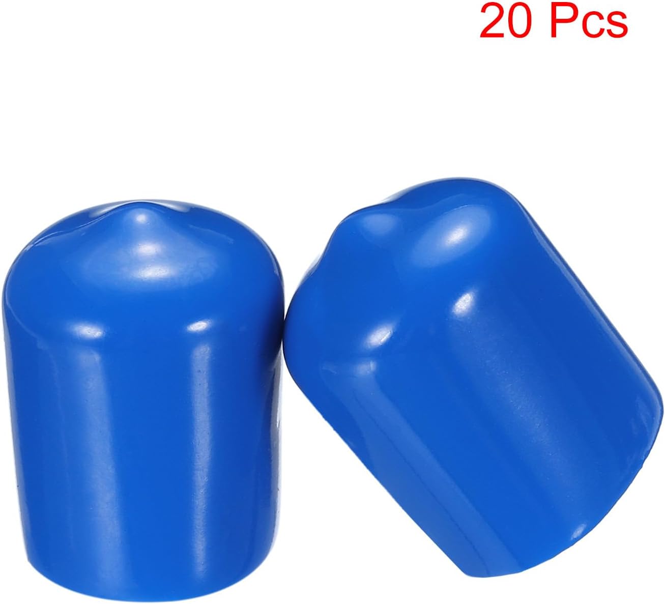 uxcell 20pcs Rubber End Caps 17mm ID Vinyl PVC Round Tube Bolt Cap Cover Screw Thread Protectors
