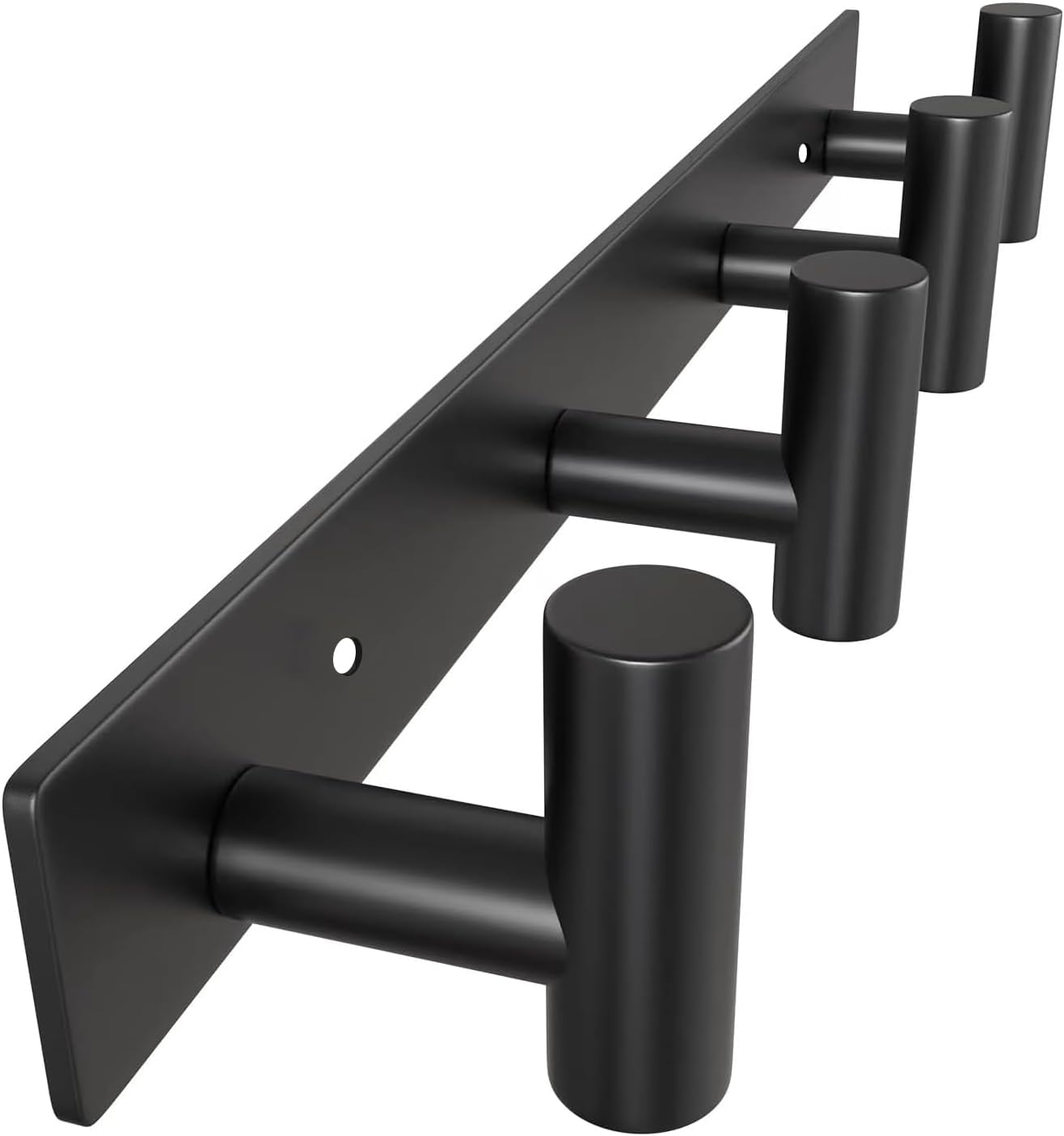 VAEHOLD Hat and Coat Wall Mount Rack - 4 Hooks for Robes, Bags, Keys, and Towels - Bathroom Towel