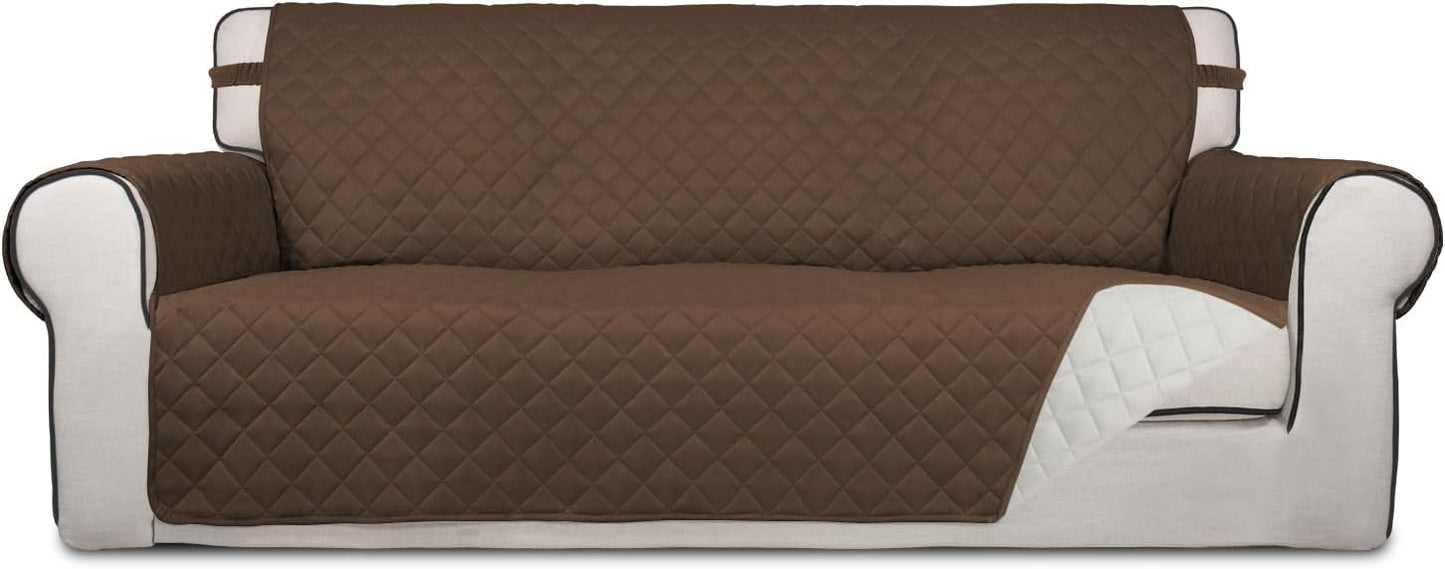 PureFit Reversible Quilted Sofa Cover, Water Resistant Slipcover Furniture Protector, Washable
