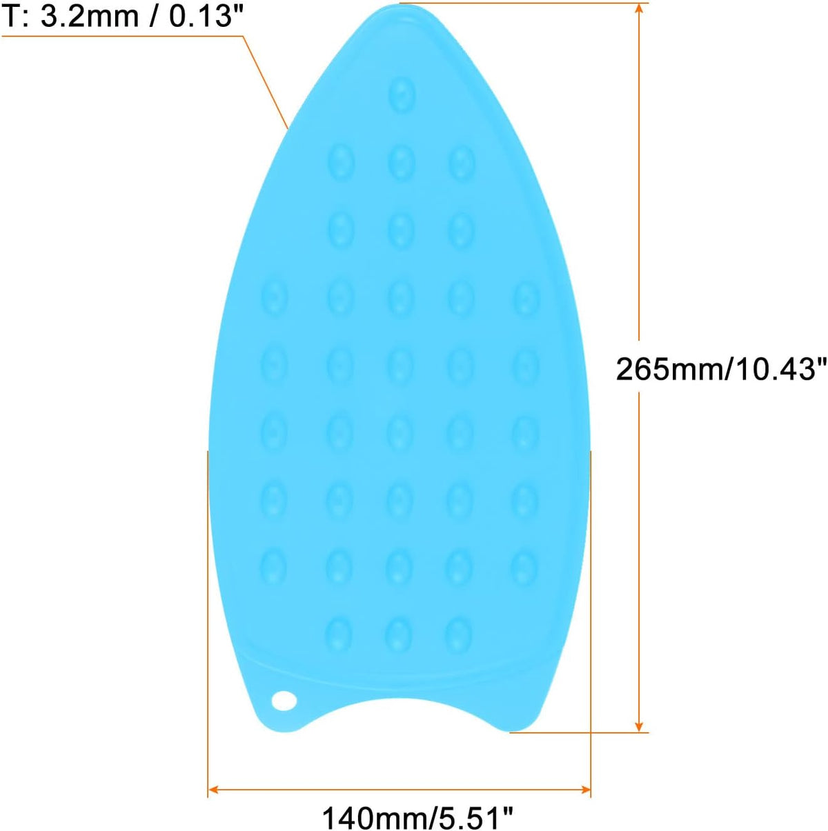 HARFINGTON Silicone Iron Rest Pad, Multipurpose Iron Hot Resistant Mat Iron Rest Plate for Ironing