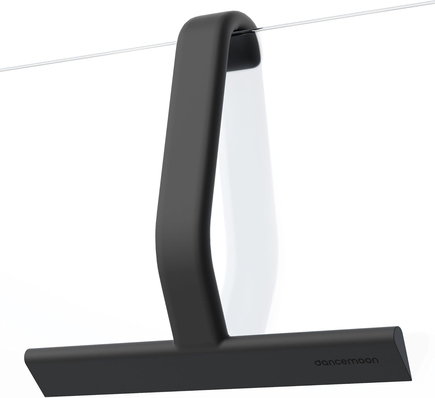 dancemoon JustHang Shower Squeegee for Glass Doors, All-One-Piece Silicone with Built-in Hook