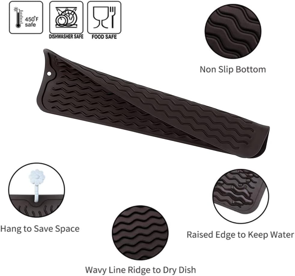 Silicone Dish Drying Mat for Multiple Usage,Easy clean,Eco-friendly,Heat-resistant Silicone Mat for