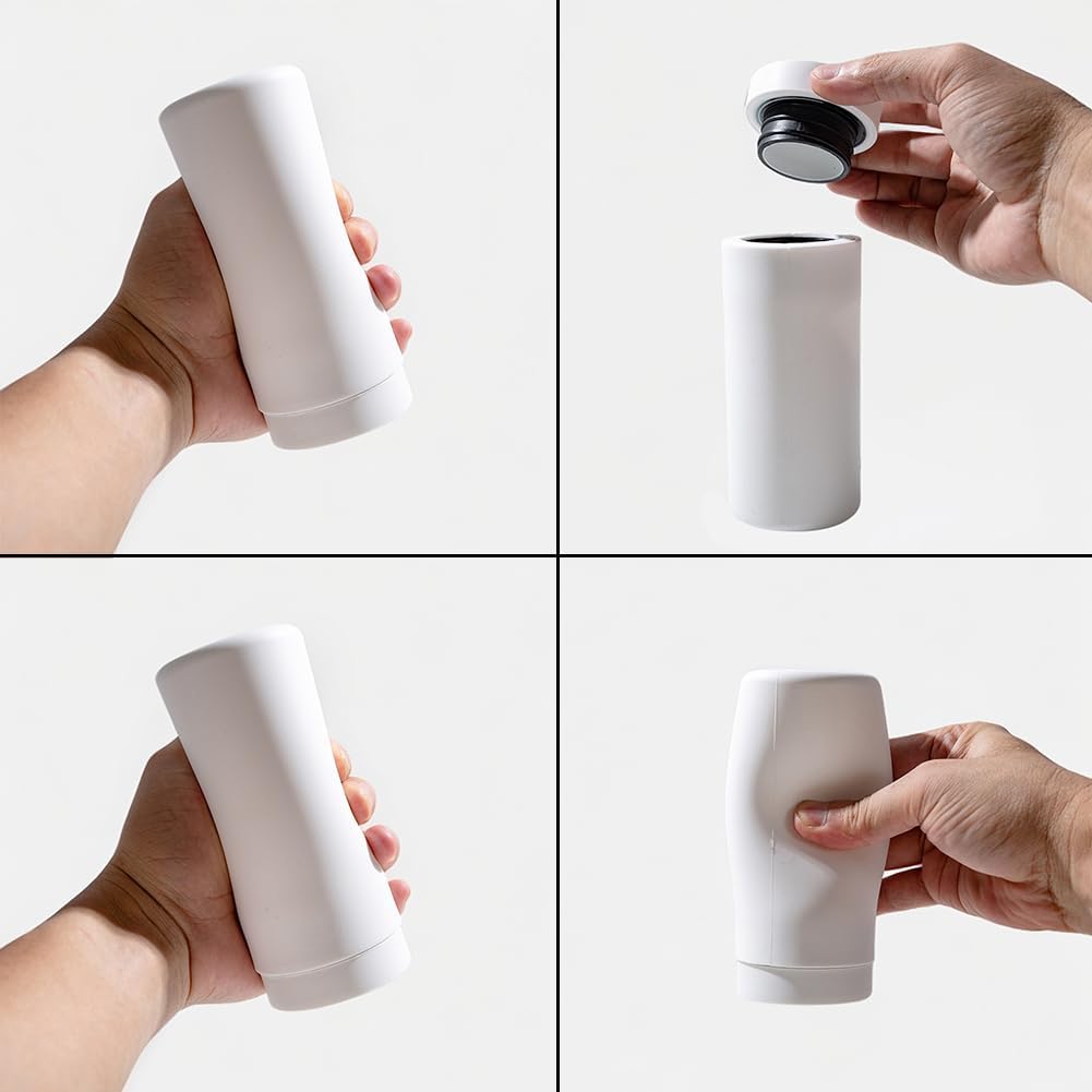 Soap Dispenser Dish Soap Holder for Kitchen Sink 8 oz Round Refillable Foaming Soaps Dispenser