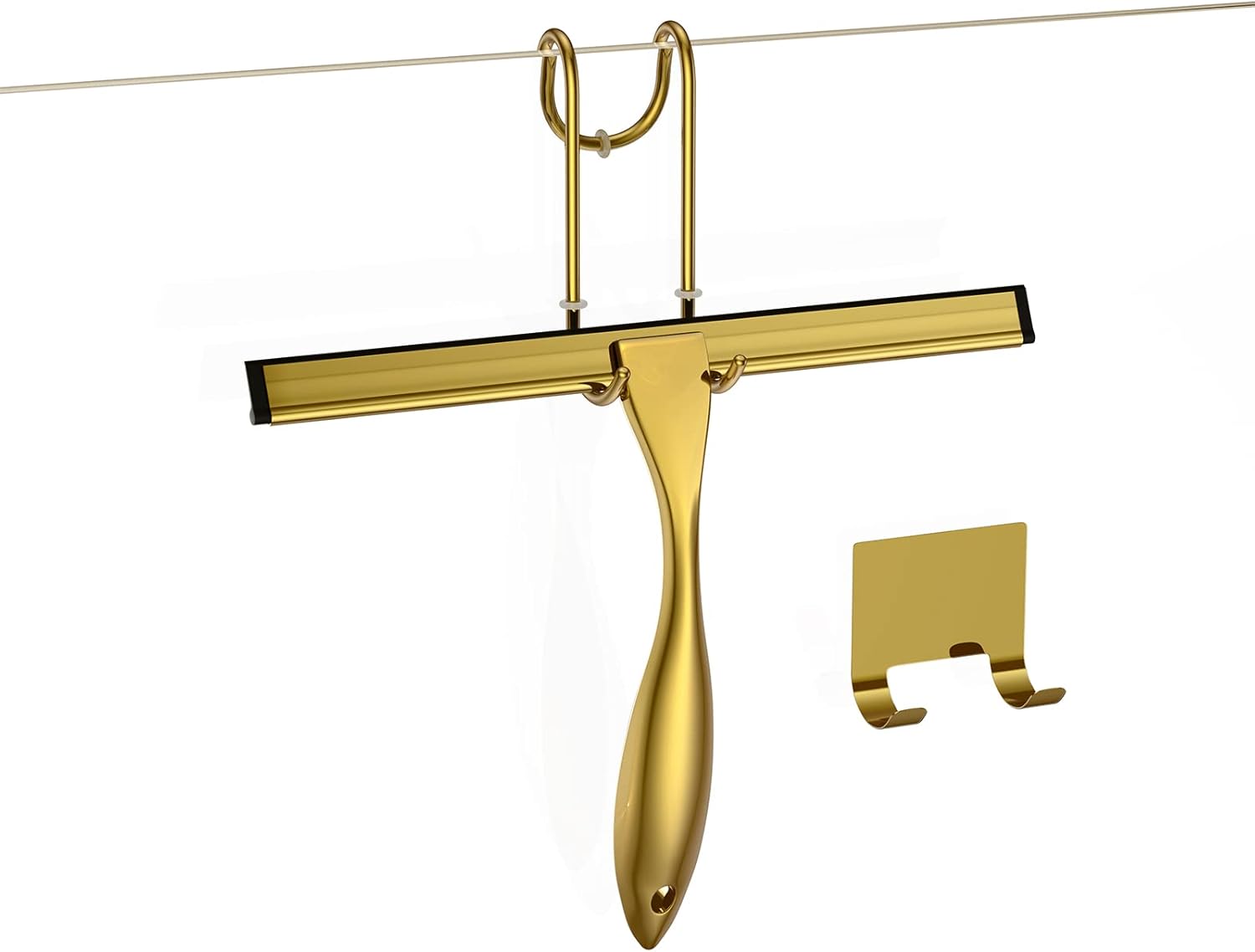 Shower Squeegee and Window Squeegee, Stainless Steel, 100% Streak-Free, Cleaner for Bathroom