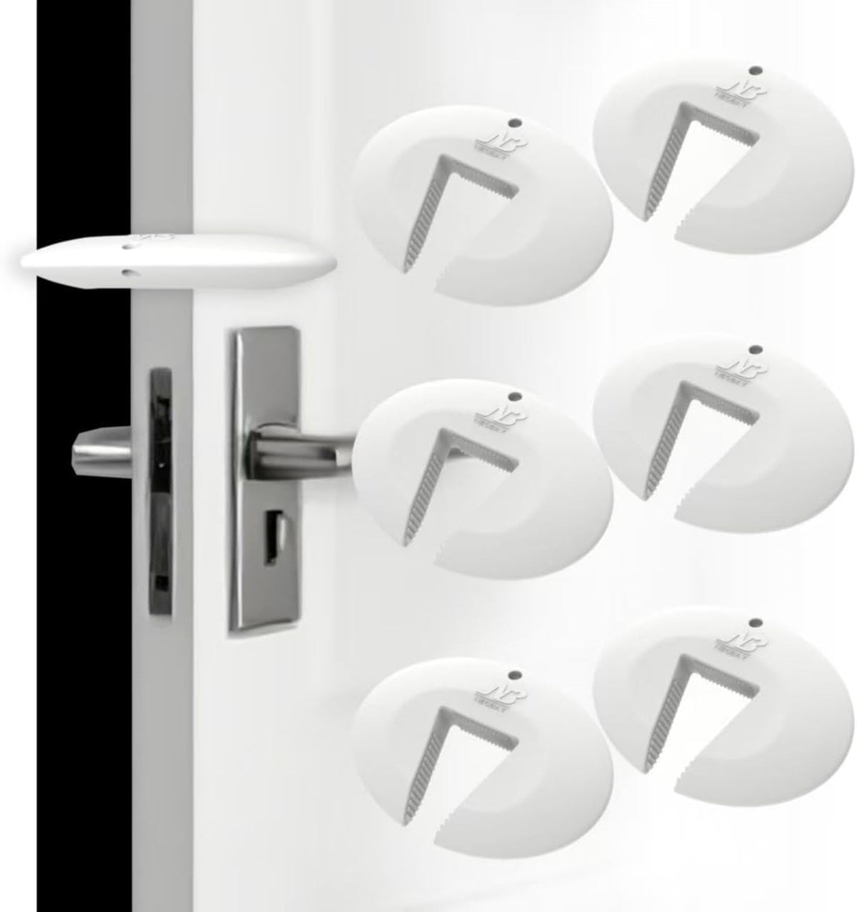 Silicone Door Pinch Guard and Door Slam Stopper, Durable Finger Pinch Guard, Prevents Pinch