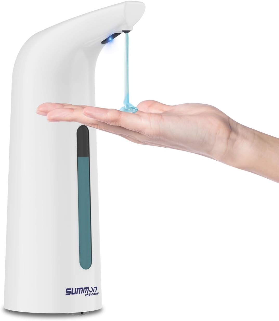 Automatic Liquid Soap Dispenser Touchless,400ML Modern White Dish Soap Dispenser with Sensor,4 Gear