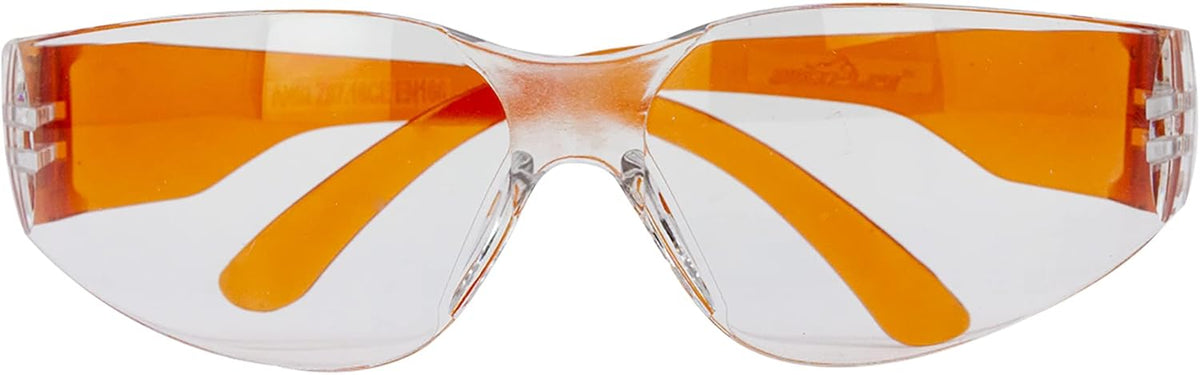 BISON LIFE Safety Glasses - Scratch Resistant Wrap Around Eyewear, Polycarbonate ANSI Z87.1 Impact