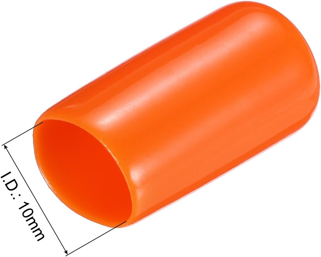 uxcell 20pcs Rubber End Caps 10mm(3/8") ID Vinyl PVC Round Tube Bolt Cap Cover Screw Thread
