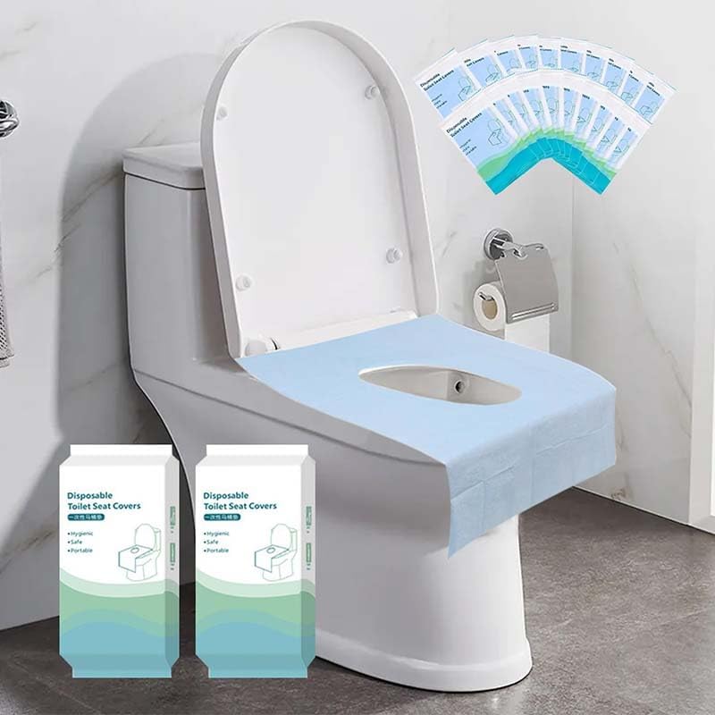 500-Pack XL Disposable Toilet Seat Covers, 16 × 24 inches Waterproof Individually Wrapped, Travel
