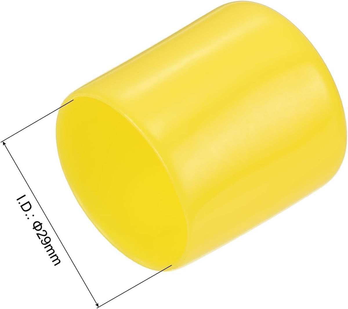 uxcell 20pcs Rubber End Caps 29mm(1 1/8") ID Vinyl PVC Round Tube Bolt Cap Cover Screw Thread