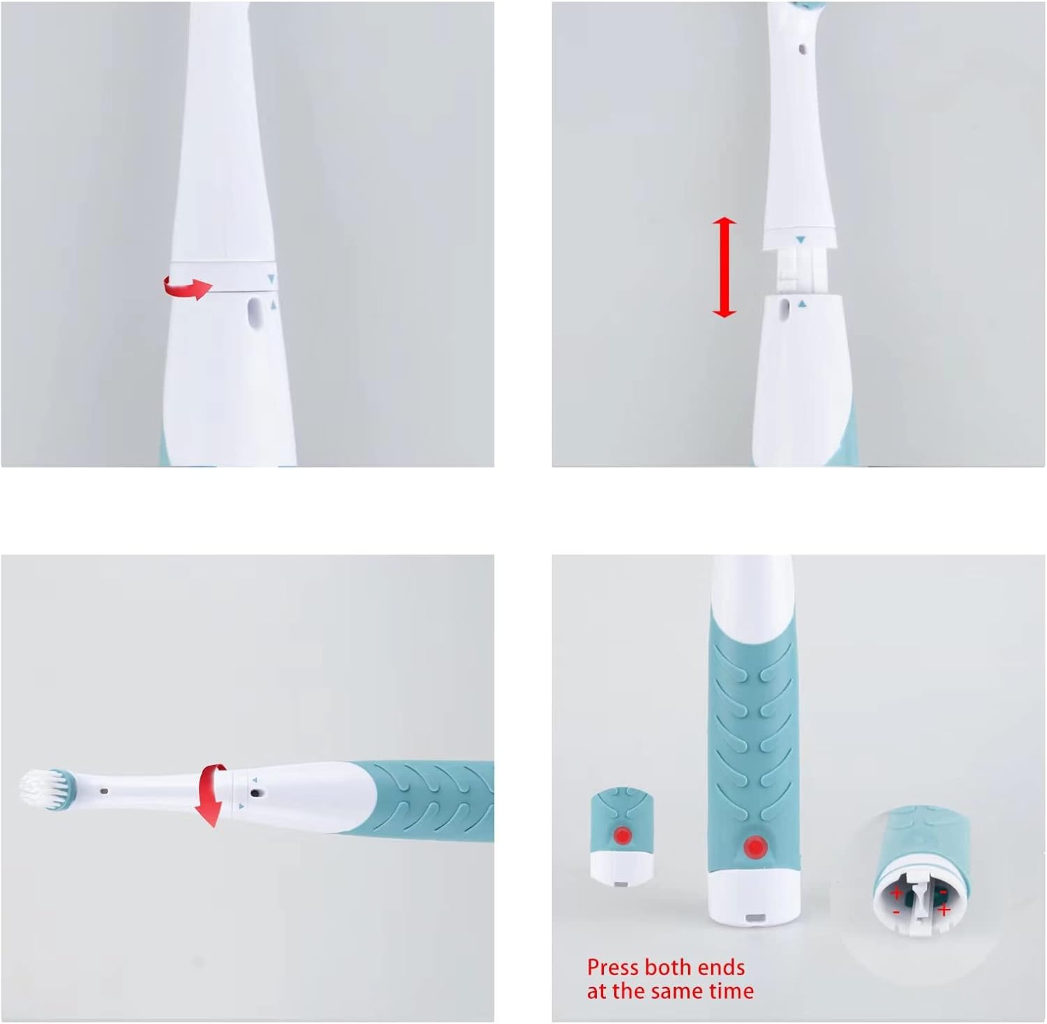 Electric Cleaning Brush with 4 in 1 Multiple Brush Heads,Indoor Household Cordless Motorized Brush