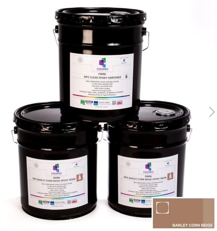 Colored Epoxies Barley Corn Beige Epoxy Resin Coating Made with Beautiful and Vibrant Pigments