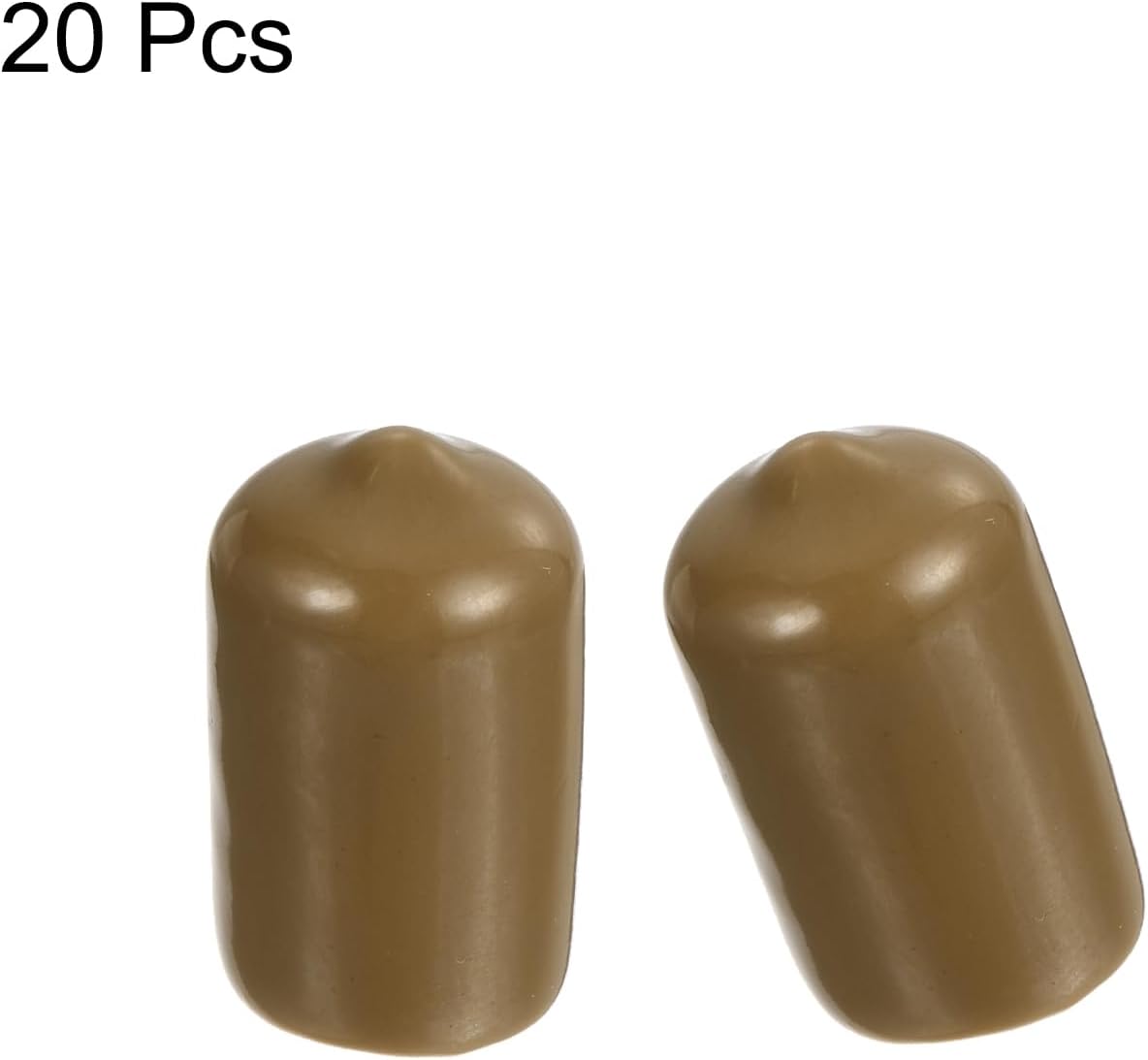 uxcell 20pcs Rubber End Caps 13mm ID Vinyl PVC Round Tube Bolt Cap Cover Screw Thread Protectors