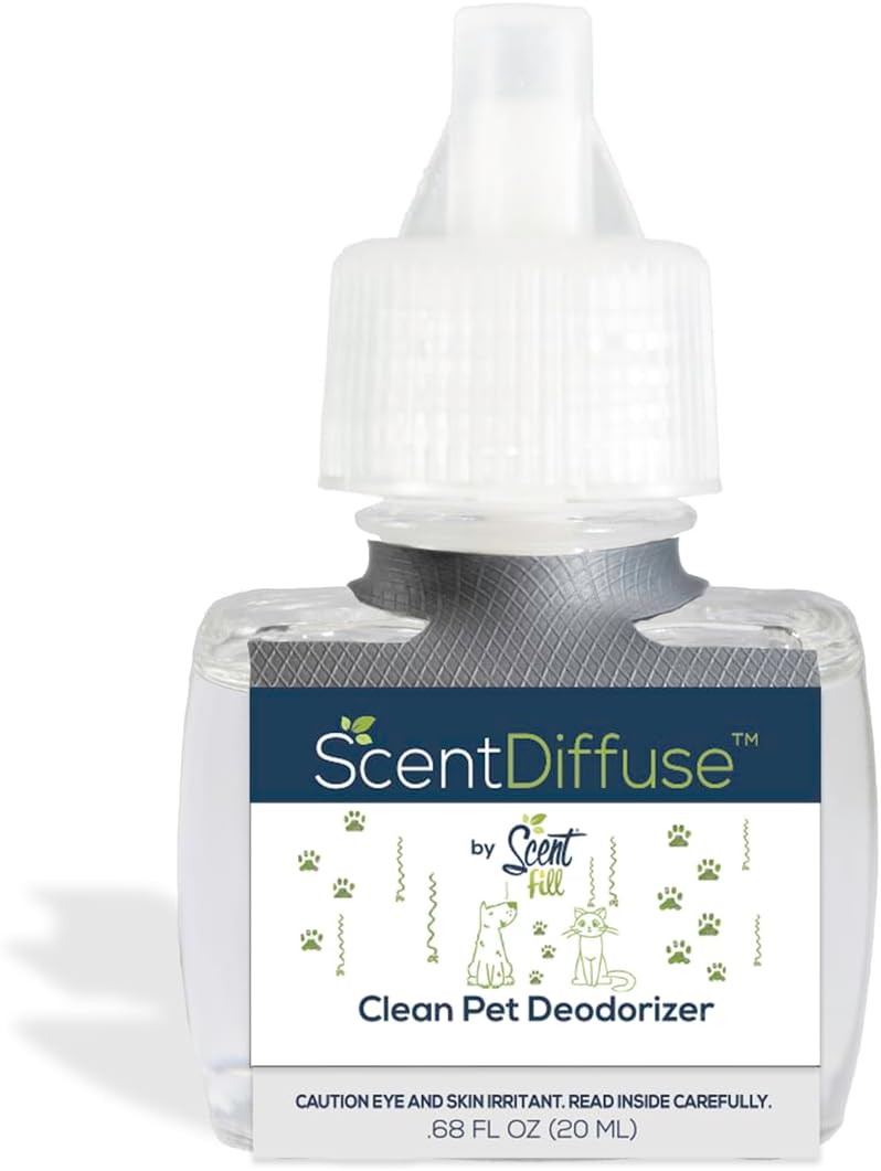 Scent Fill Clean Pet Plug in Air Freshener, 4 Scented Oil Refills