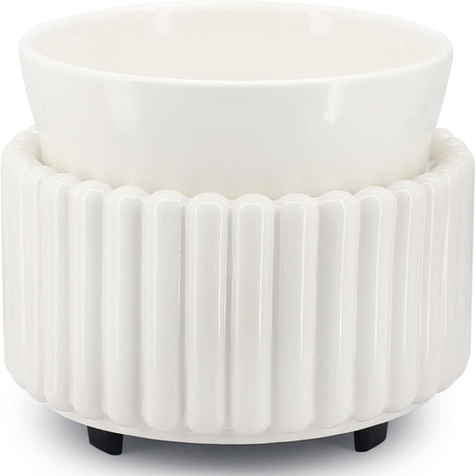 Ceramic Wax Melt Warmer 3-in-1 Candle Wax Warmer for Scented Wax Melter Electric Fragrance Wax