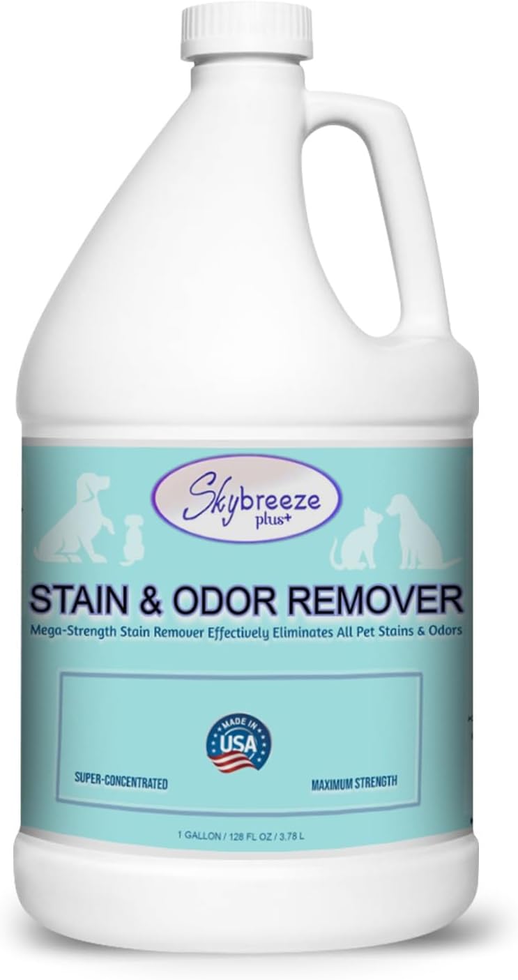 Pet Stain Odor eliminator - Super-concentrated Enzyme cleaner - Sky breeze plus - Extra Strong Odor