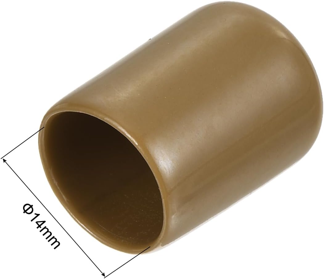 uxcell 20pcs Rubber End Caps 14mm ID Vinyl PVC Round Tube Bolt Cap Cover Screw Thread Protectors