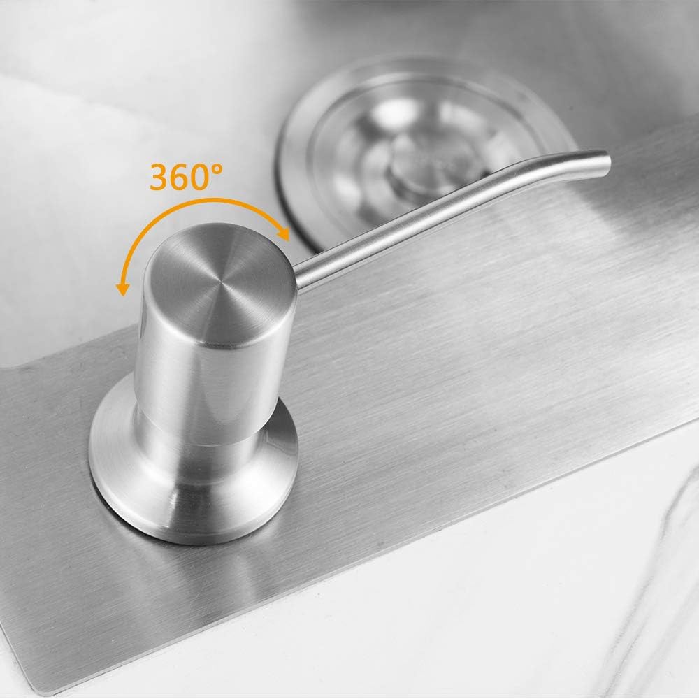 Soap Dispenser for Kitchen Sink, Built in Sink Soap Dispenser Lotion Dispenser with 17 Ounce