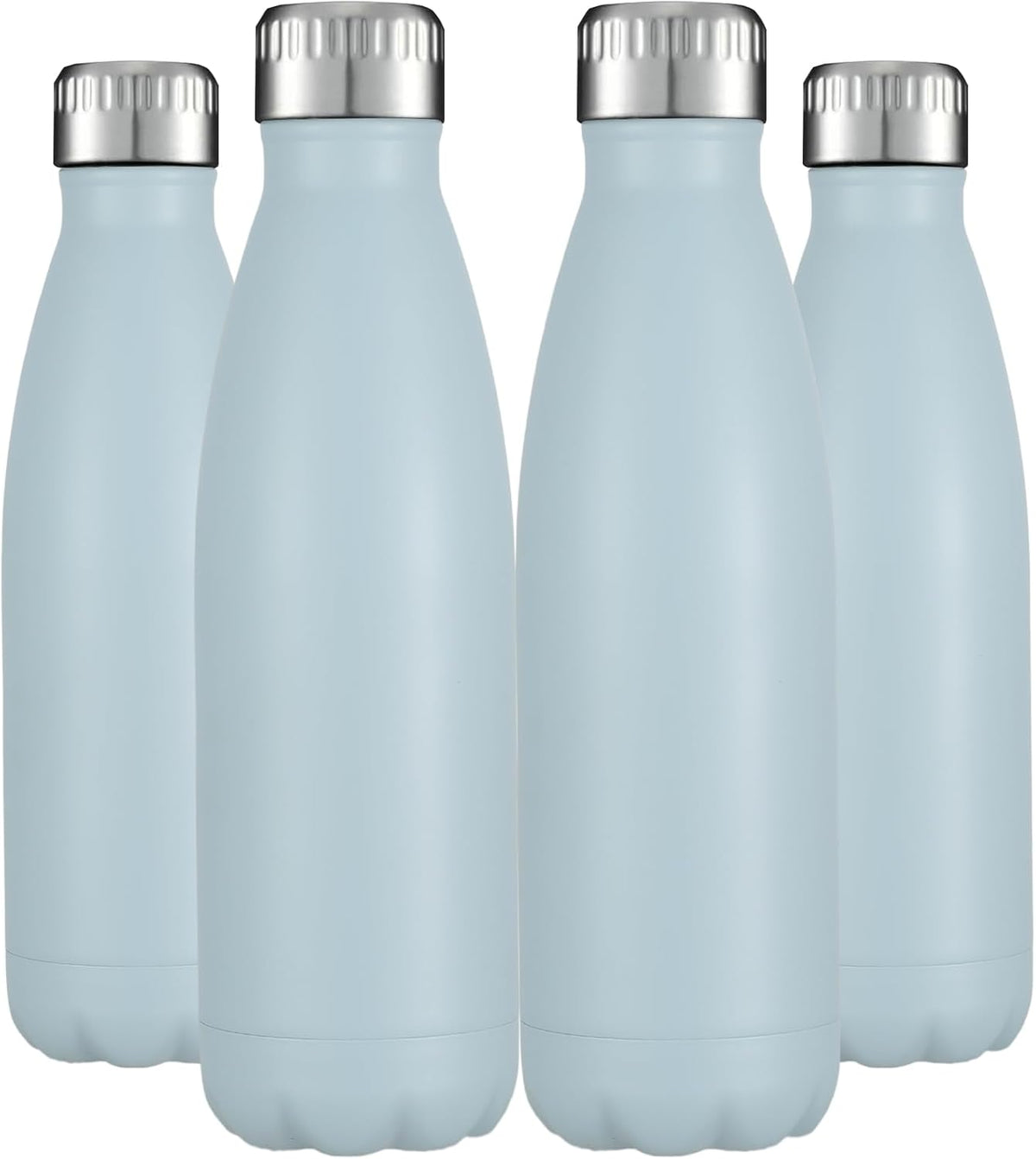 HASLE OUTFITTERS 17oz Stainless Steel Water Bottles Bulk, Vacuum Insulated Water Bottles Double
