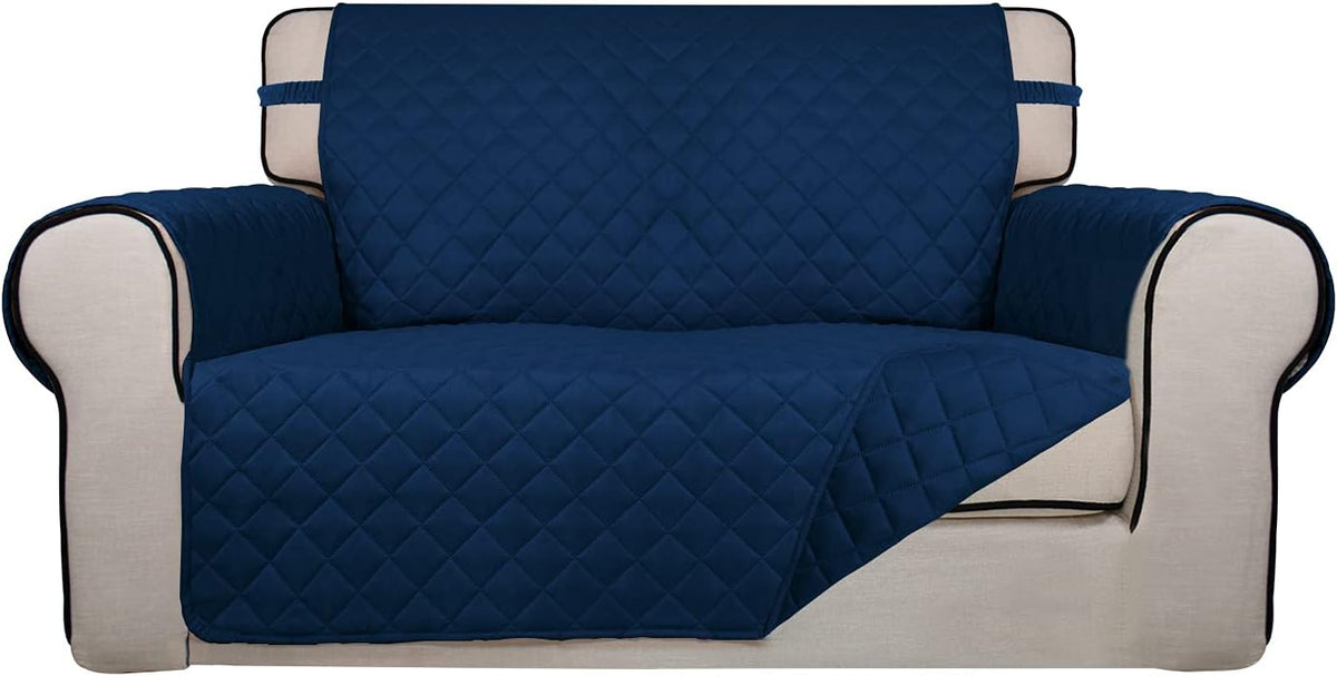 PureFit Reversible Quilted Sofa Cover, Water Resistant Medium Slipcover Furniture Protector