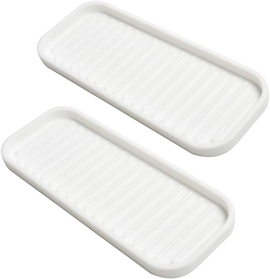 Silicone Sponge Holder Kitchen Sink Organizer Tray Dish Caddy Soap Dispenser, Scrubber Spoon