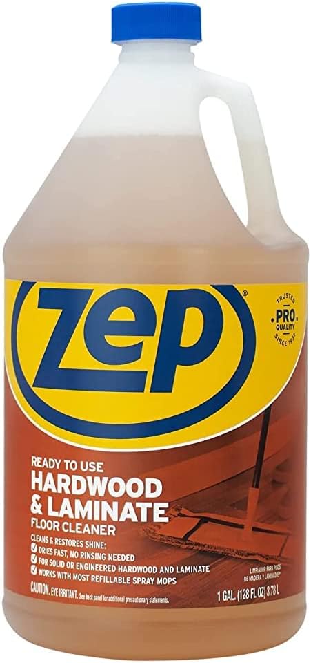 Zep Industrial Hardwood and Laminate Floor Cleaner - 1 Gallon - ZUHLF128 - Removes Spots, Stains