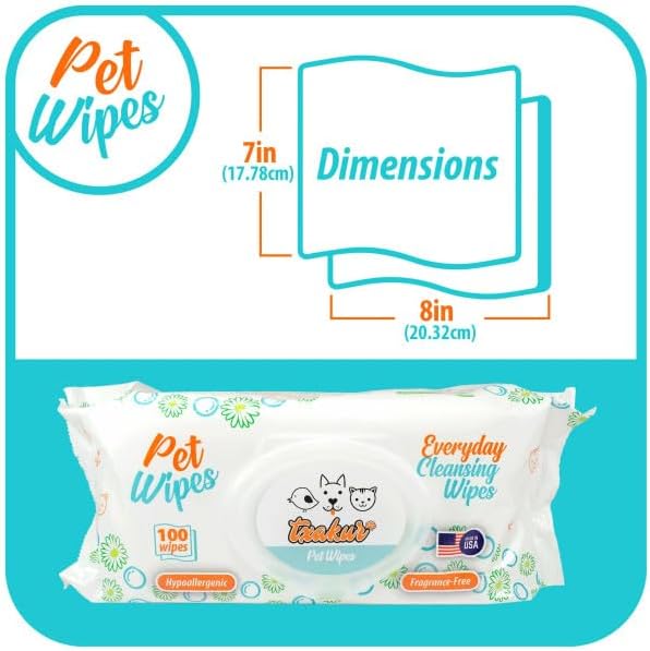 Txakur pet Wipes for Dogs and Cats Hypoallergenic Natural Products for Cleansing from Nose to Tail