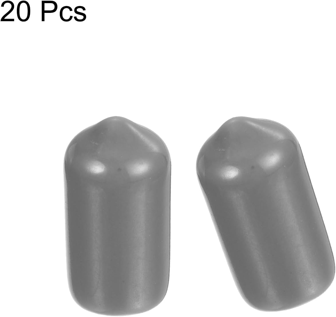 uxcell 20pcs Rubber End Caps Protective Caps 8.5mm ID Vinyl PVC Round Tube Bolt Cap Cover Screw