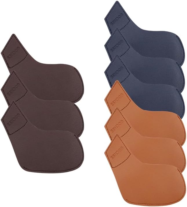 I Golf Iron Headcovers 10pcs PU Fit Both Right-Handed Clubs Golf Club Protector for Titleist