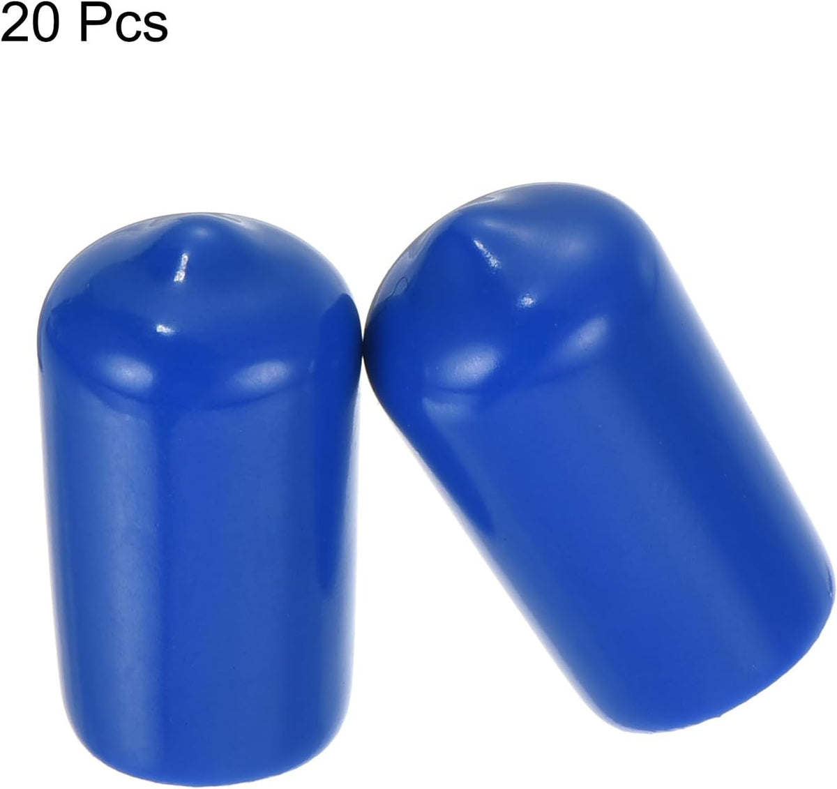 uxcell 20pcs Rubber End Caps 12mm(1/2 inch) ID Vinyl Round Tube Bolt Cap Cover Screw Thread