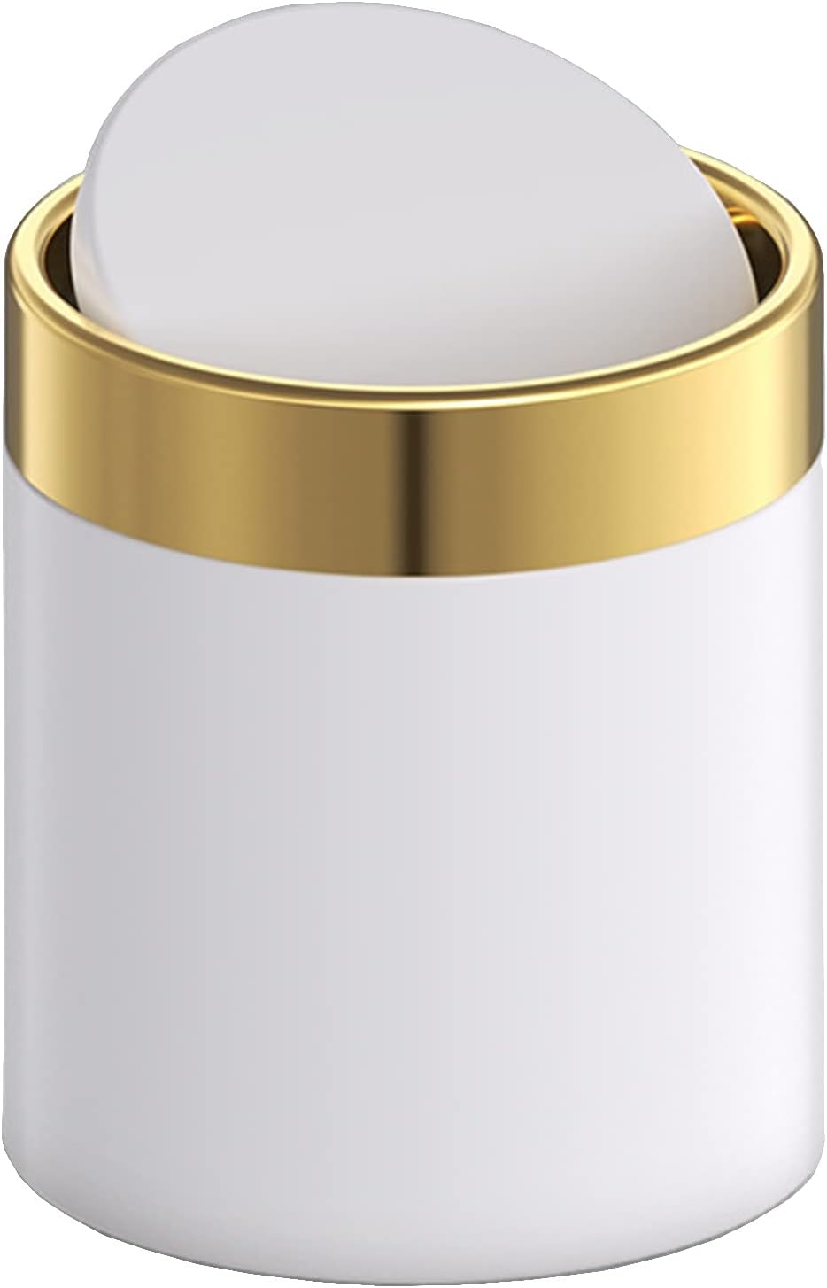 Mini Trash Can with Lid, Metal Small Tiny Mini Trash Bin Can, Mini Countertop Trash Cans for Desk