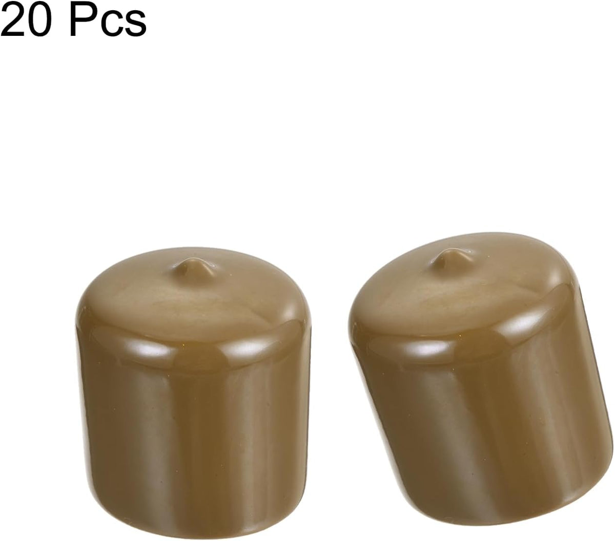 uxcell 20pcs Rubber End Caps 33mm(1 5/16") ID Vinyl PVC Round Tube Bolt Cap Cover Screw Thread