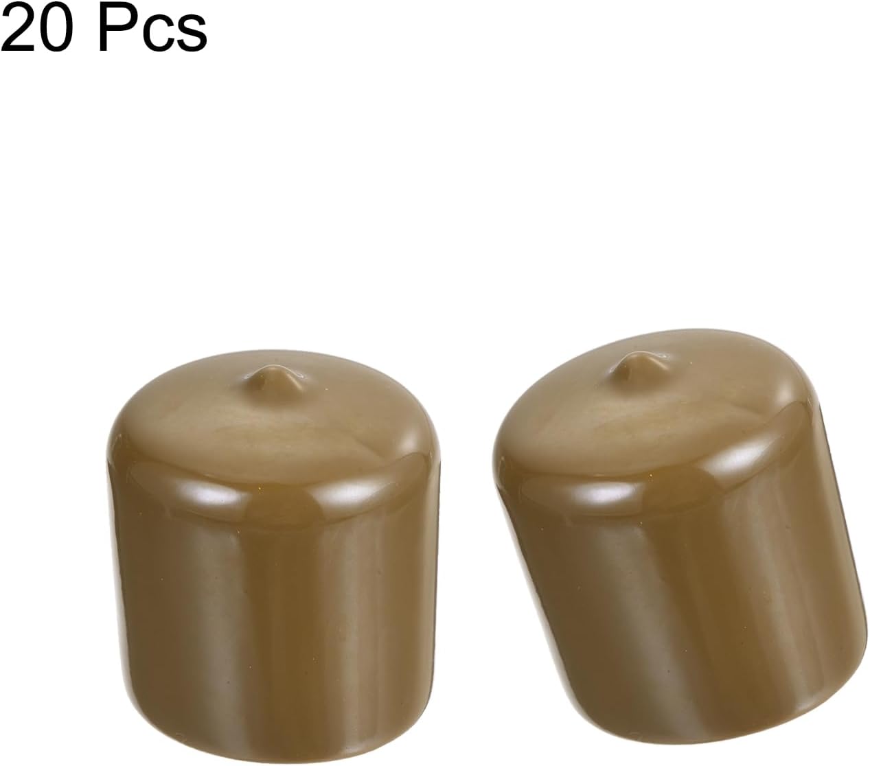uxcell 20pcs Rubber End Caps 33mm(1 5/16") ID Vinyl PVC Round Tube Bolt Cap Cover Screw Thread