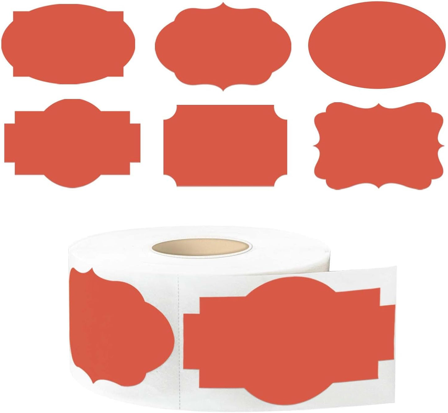 350 PCS Gift Tags Stickers Name Labels Stickers,2" x 1.2" Fancy Shape Stickers Self-Adhesive