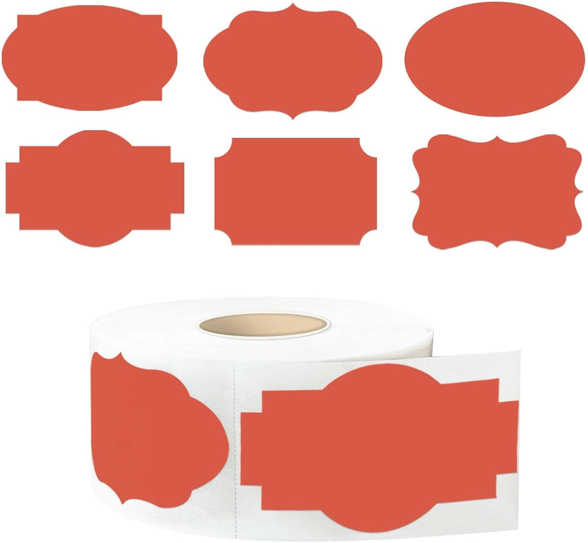 350 PCS Gift Tags Stickers Name Labels Stickers,2" x 1.2" Fancy Shape Stickers Self-Adhesive