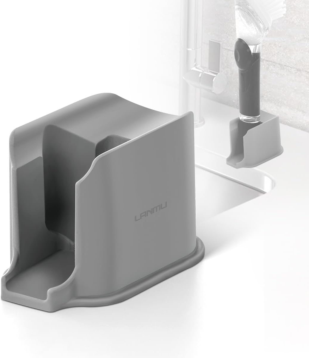LANMU Dish Brush Holder Compatible with OXO Soap Dispensing Brush (Old Version), Dish Wand Caddy