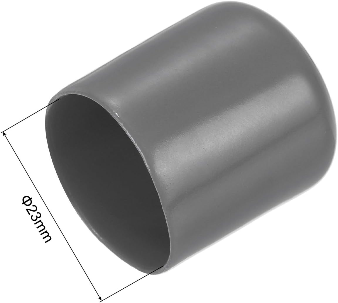 uxcell 20pcs Rubber End Caps 23mm ID Vinyl PVC Round Tube Bolt Cap Cover Screw Thread Protectors