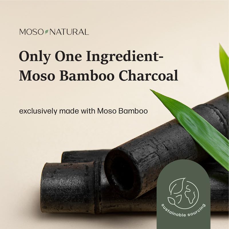 Moso Natural Air Purifying Bag 600g, Premium Bamboo Charcoal Odor Absorber, Room Deodorizer for