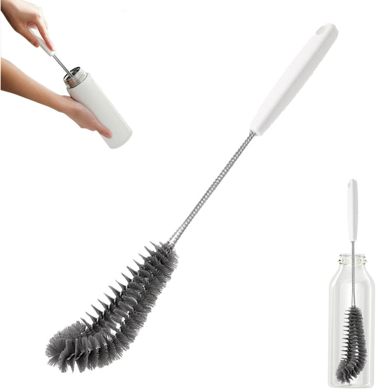 16 inches Long Handle Black Bottle Cleaning Brushes - Perfect for Baby Bottles, Sports Bottles
