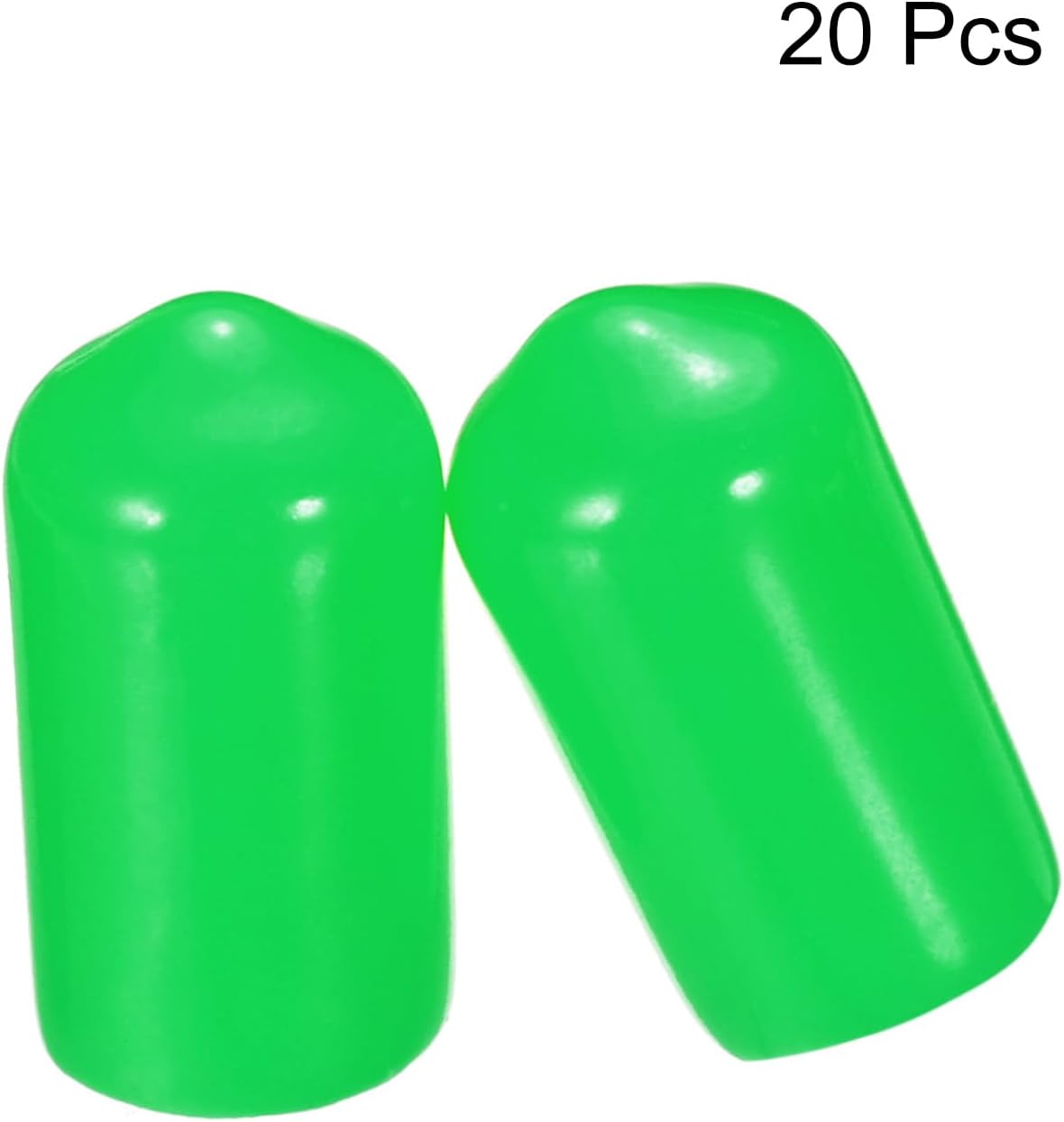 uxcell 20pcs Rubber End Caps 8mm(5/16") ID Vinyl PVC Round Tube Bolt Cap Cover Screw Thread