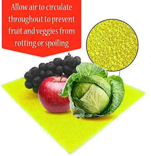 Dualplex® Fruit & Veggie Life Extender Liner for Fridge Refrigerator Drawers, 12x15 Inches (4 Pack)