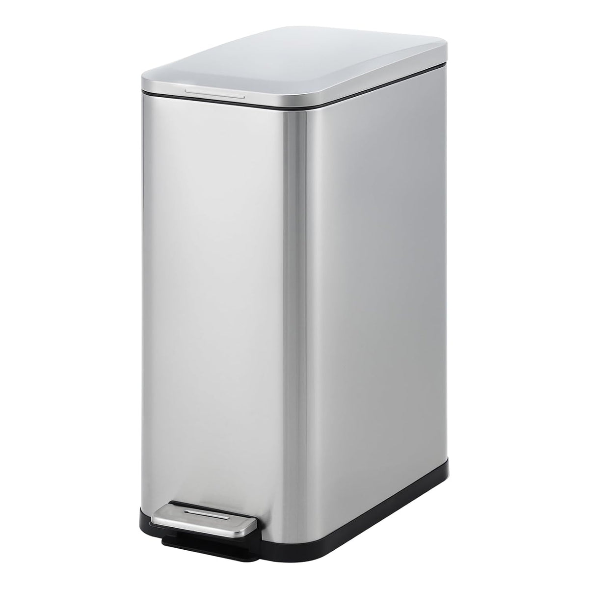 Garvee 13 Gallon Kitchen Trash Can, Stainless Steel Step Garbage Bin with Soft-Close Lid &