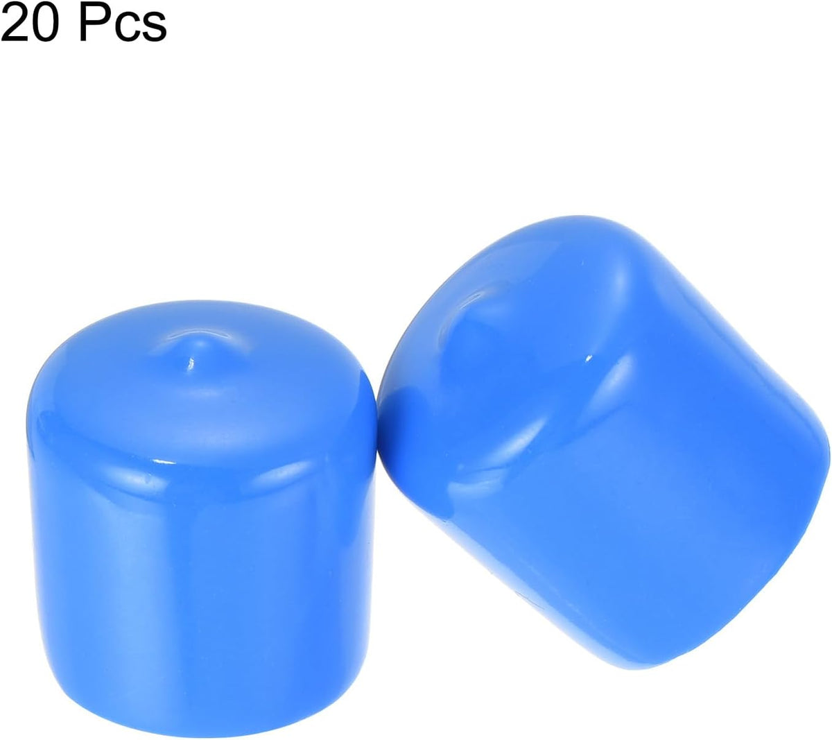 uxcell 20pcs Rubber End Caps 25mm ID Vinyl Round Tube Bolt Cap Cover Screw Thread Protectors Light