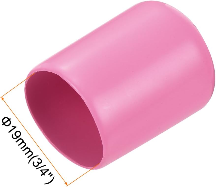 uxcell 20pcs Rubber End Caps 19mm(3/4 inch) ID Vinyl PVC Round Tube Bolt Cap Cover Screw Thread