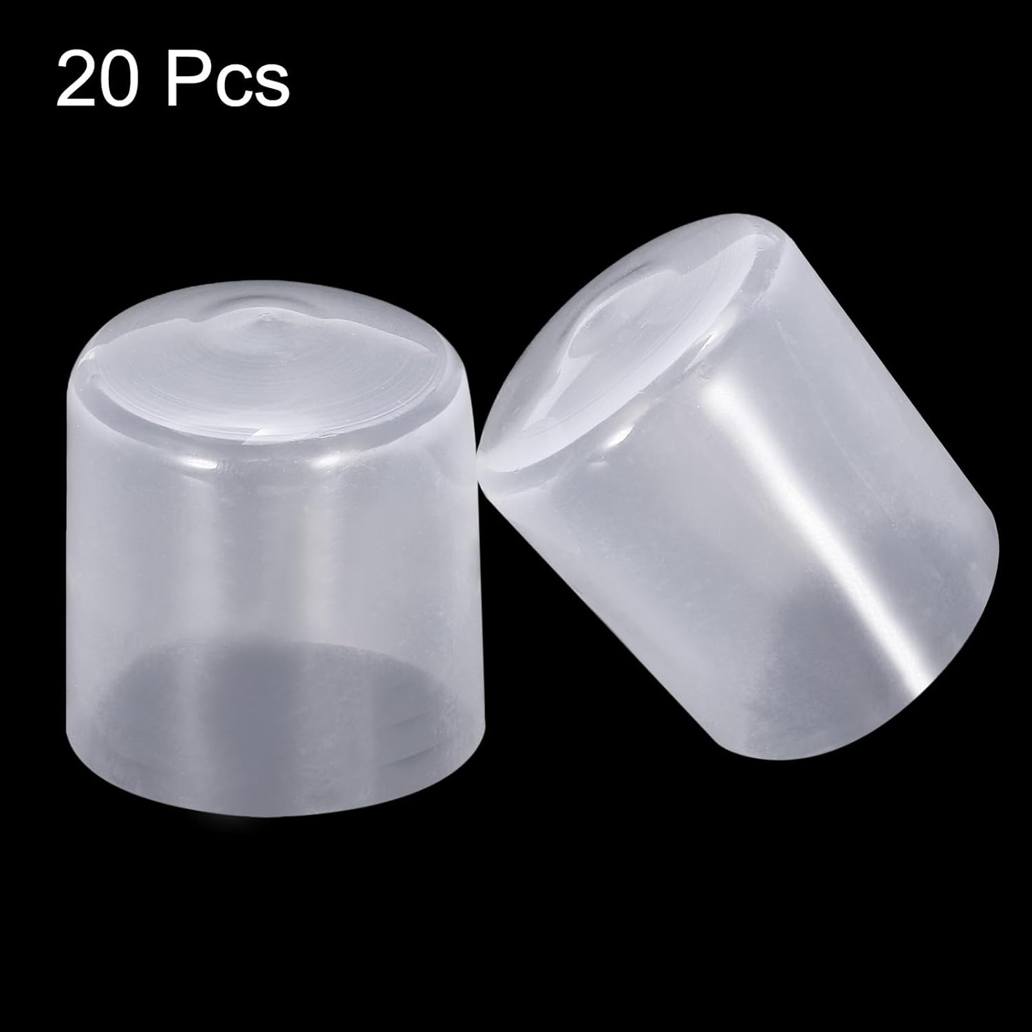 uxcell 20pcs Rubber End Caps 29mm ID Vinyl PVC Round Tube Bolt Cap Cover Screw Thread Protectors
