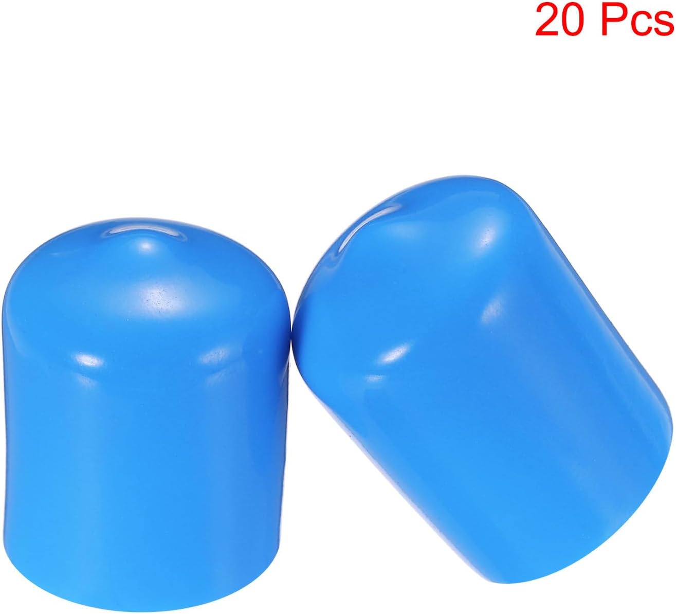uxcell 20pcs Rubber End Caps 16mm(5/8") ID Vinyl PVC Round Tube Bolt Cap Cover Screw Thread