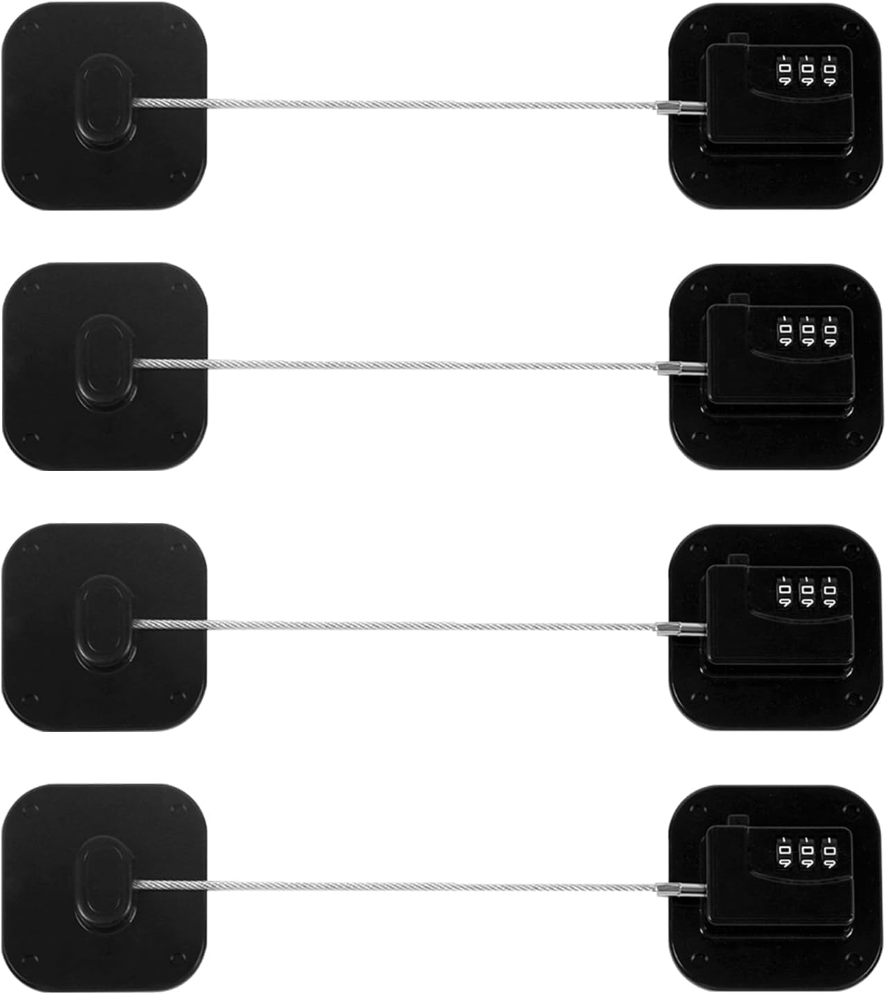 Refrigerator Lock, Combination Lock for Refrigerator Cabinets, Drawers, Heavy Duty Fridge Lock