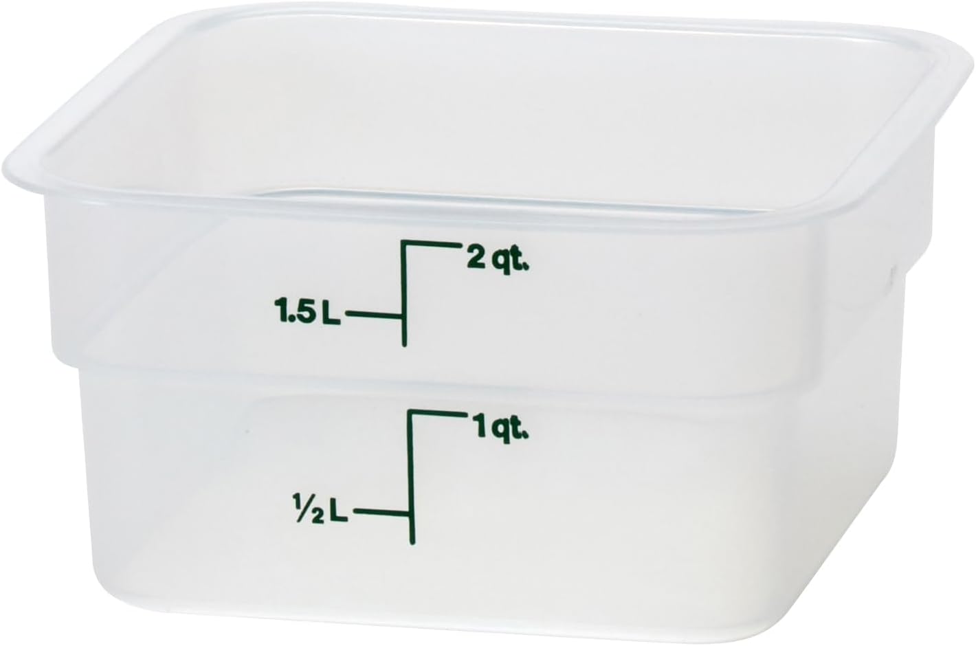 Cambro Food Storage Container - Classic Series Square - 2 QT (Quart) - Commercial Grade for Food
