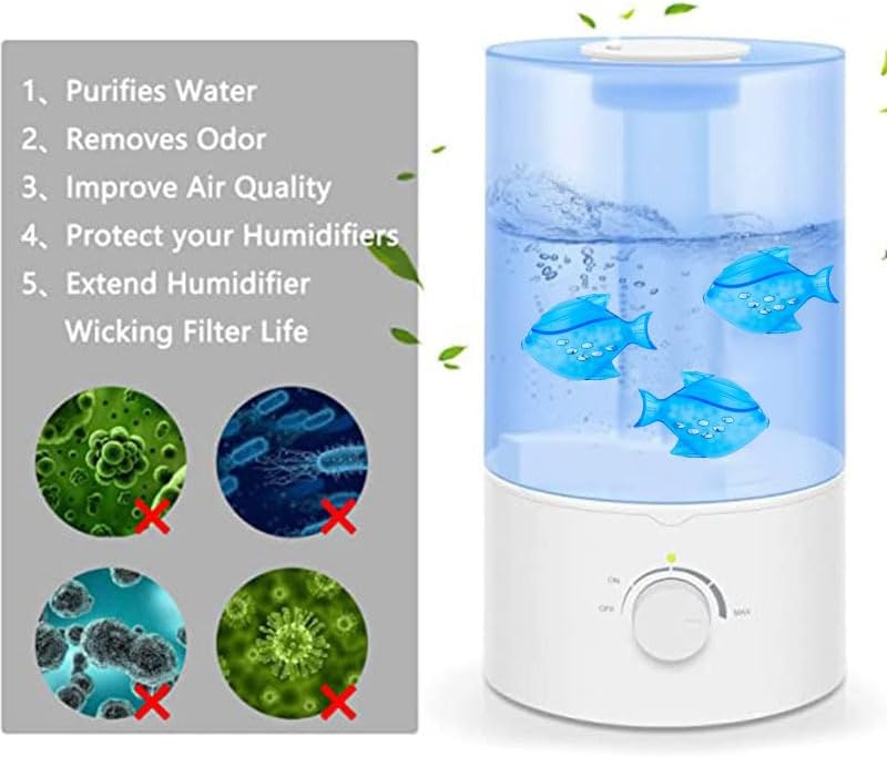 16PCS Universal Humidifier Tank Cleaner,Humidifier Cleaning Fish for Humidifiers & Fish
