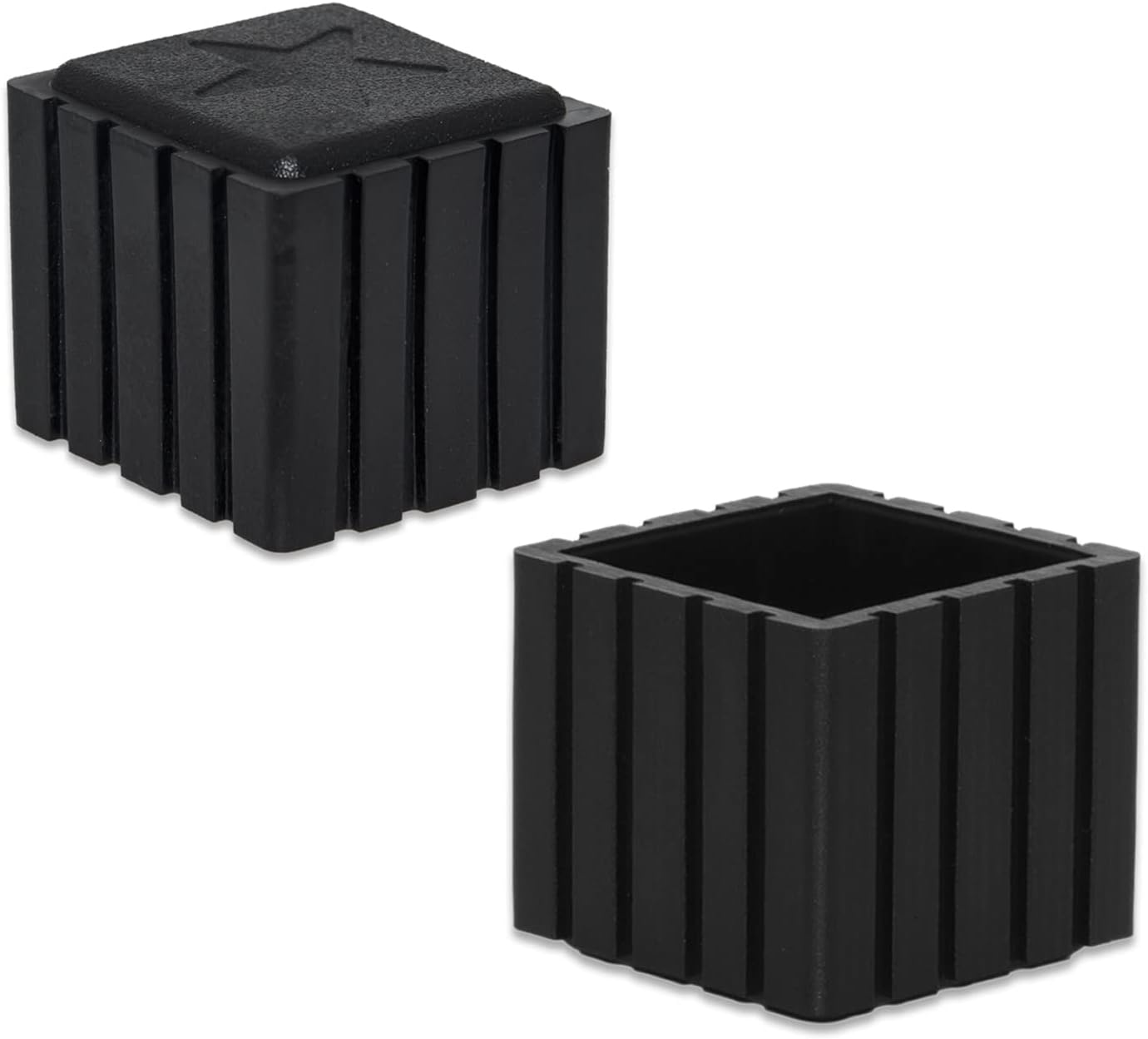 Flyshop Anti-Skid Non-Marking Synthetic Rubber Patio Chair Table Leg Caps Square Furniture Covers